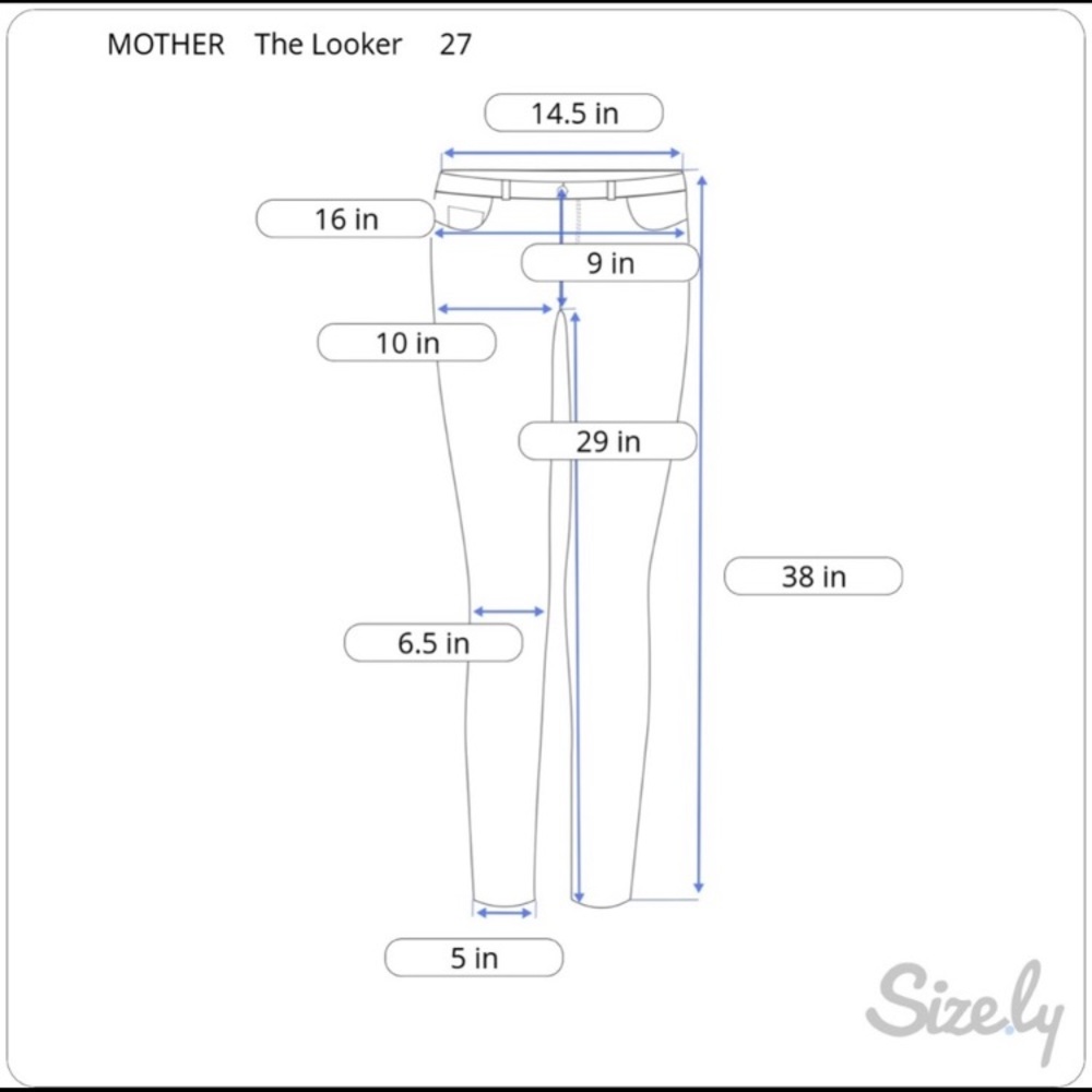 MOTHER High Waisted Looker in Gift Wrapped Size 25 - Picture 7 of 7
